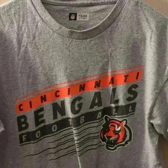 NFL Cincinnati Bengals tshirt, gray and orange, medium - Picture 3 of 5